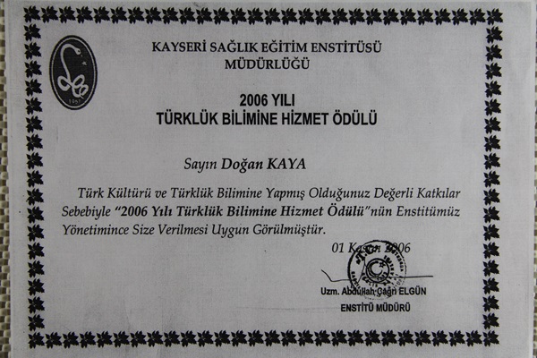2006 Kayseri- Ödül